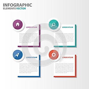 Colorful circle banner Infographic elements presentation templates flat design set for brochure flyer leaflet marketing