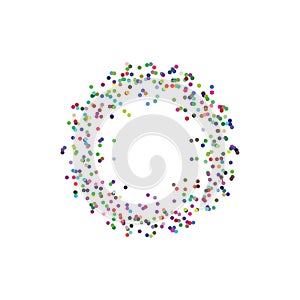 colorful circle particles vector background design element