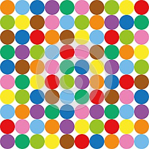 Colorful Circle Pattern Background Hundred Balls