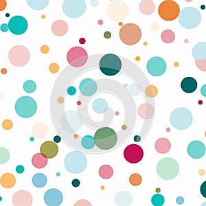 Colorful Circles Dotted Background: Explorations In Abstraction By Camille Vivier