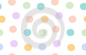 Colorful circles seamless pattern