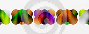 Colorful circles on white background in a vibrant pattern