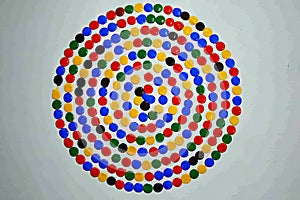 Colorful Circular Dot Art