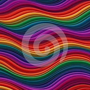 Colorful circular patterns featuring neon rings overlap against a dark background. The
