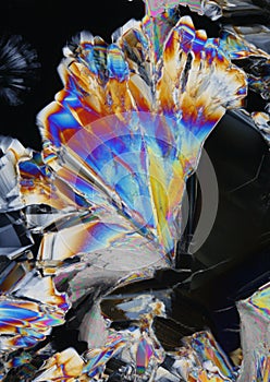 Colorful Citric Acid crystals