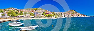 Colorful city of Sibenik panoramic view