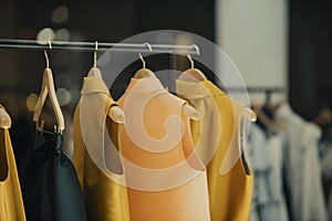 colorful clothing in a fancy store