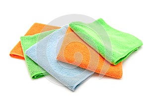Colorful cloths microfiber photo