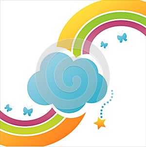 colorful cloud background