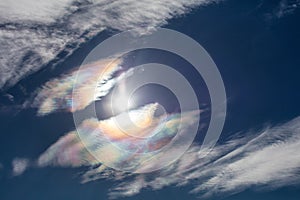 Colorful cloud iridescence