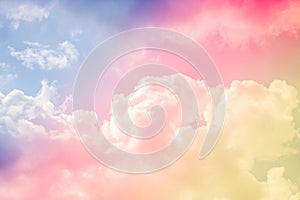 Colorful Cloud and sky abstract background