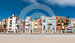 Colorful coastal village