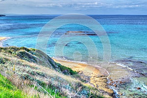 Colorful coastline in Castelsardo