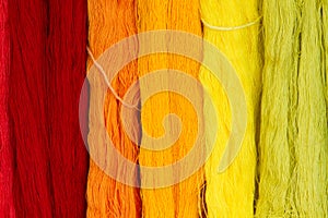 Colorful Cocoon Silk Threads