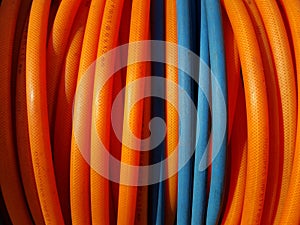 Colorful coiled cables