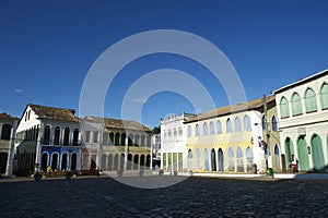 Colorful Colonial Architecture Lencois Bahia Brazil photo
