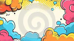 Colorful Comic Book Background