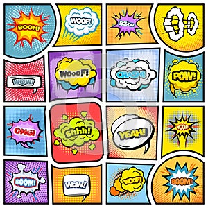 Colorful Comic Book Background