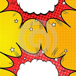 Colorful comic bright dynamic concept