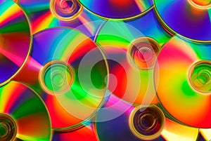 Colorful compact discs