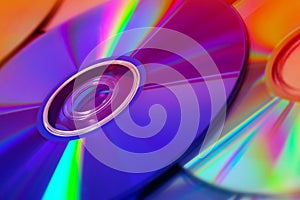 Colorful compact discs