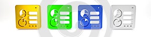 Colorful Computer api interface icon isolated on white background. Application programming interface API technology