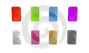 Colorful Computer api interface icon isolated on white background. Application programming interface API technology