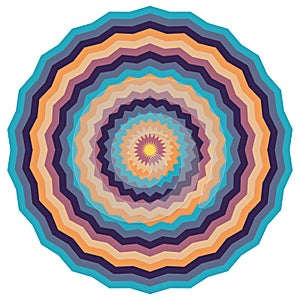 colorful Concentric circle elements. Element for graphic web design, Template for print, textile,