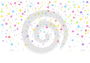 Colorful confetti background