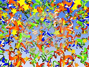 Colorful confetti background