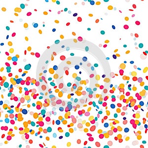 colorful confetti seamless pattern background AI generated