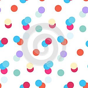 Colorful confetti seamless pattern