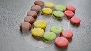 Colorful cookies macaroon