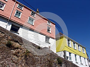 Colorful Cornish houses