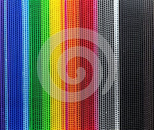 Colorful corrugated plastic sheets