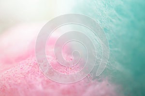 Colorful cotton candy in soft color