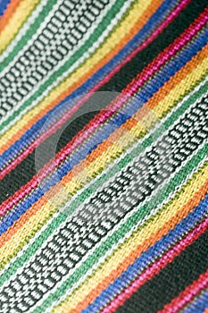 Colorful cotton material textile for Colombian men's shoulder b
