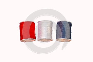 Colorful Cotton Reel Spools of Sewing Thread