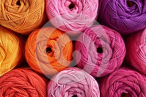 Colorful cotton threads on spools for sewing and embroidery projects, ideal for craftwork