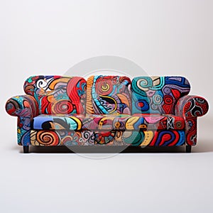 Colorful Couch With Postmodern Sculpture-inspired Designs