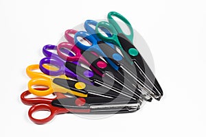 Colorful Craft Scissors Pile