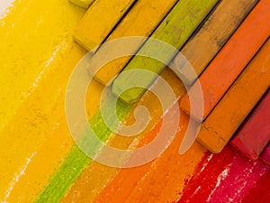 Colorful crayons