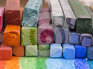 Colorful crayons