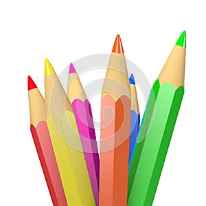Colorful Crayons Illustration