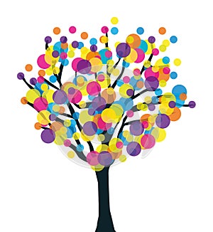 Colorful creative prolific tree.