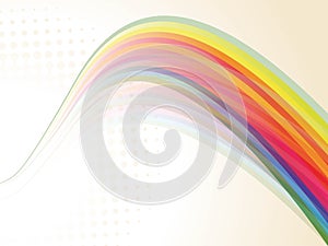 Colorato creativo arcobaleno fantastico onda 