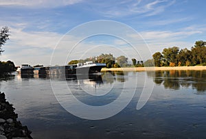 Ship at Danube in Bavaria