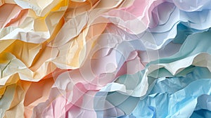 Colorful crumpled paper texture