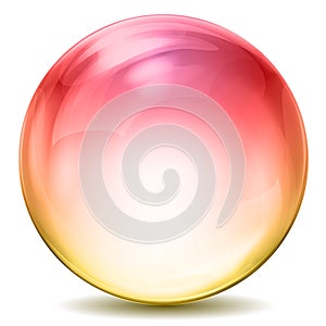 Colorful crystal ball