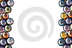 Colorful crystal frame